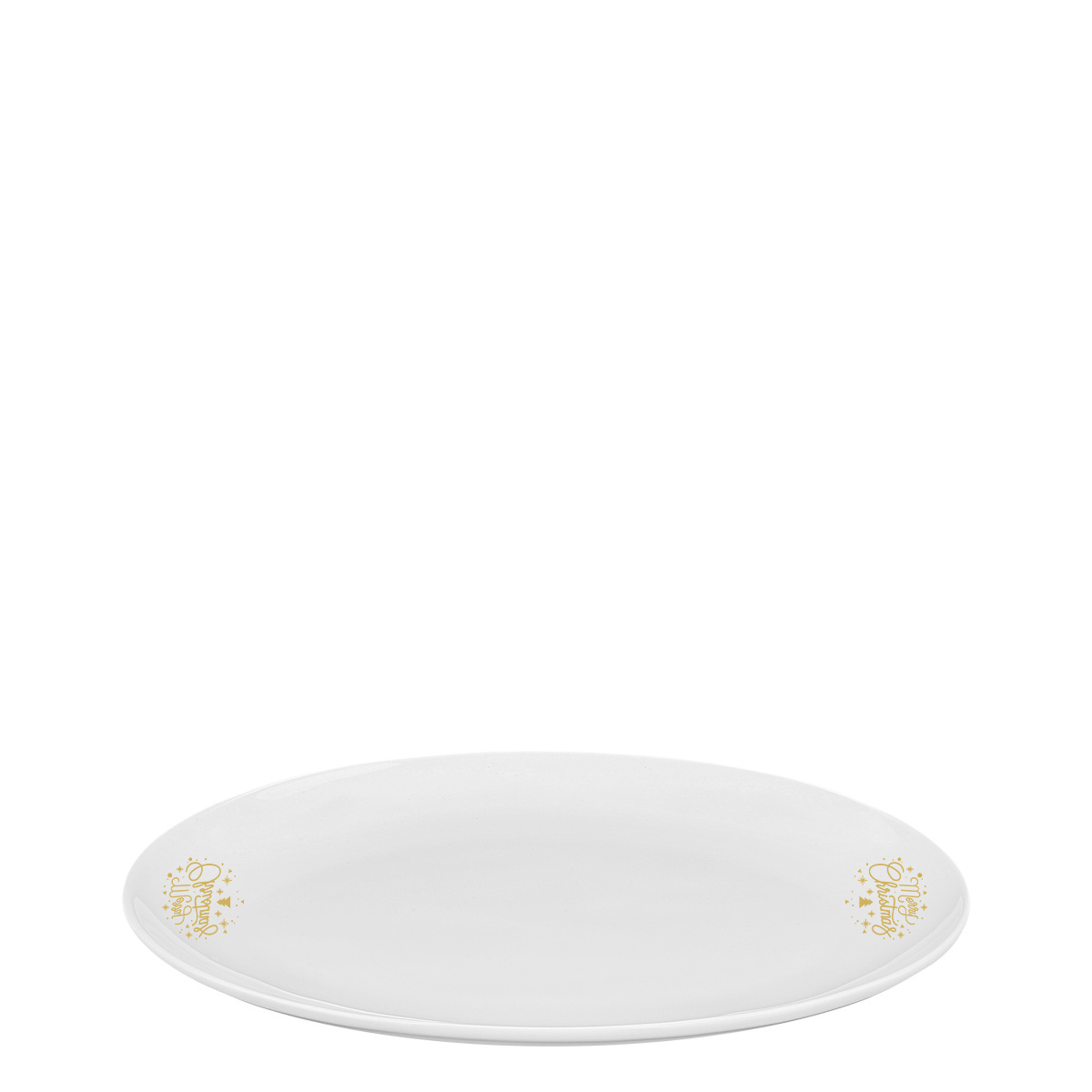 Farfurie ovală 26 cm - Premium Platinum Line Merry Christmas