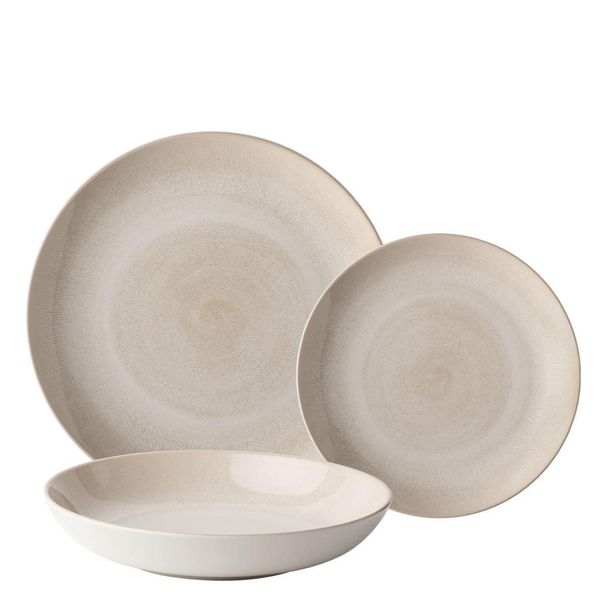 Set farfurii 12 buc. Vulcano Sand | Lunasol