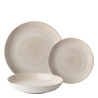 Set de farfurii 12 pse — Elements Vulcano Sand