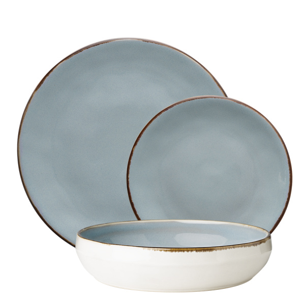 Set farfurii ceramice 18 piese - Gaya Elements Day North