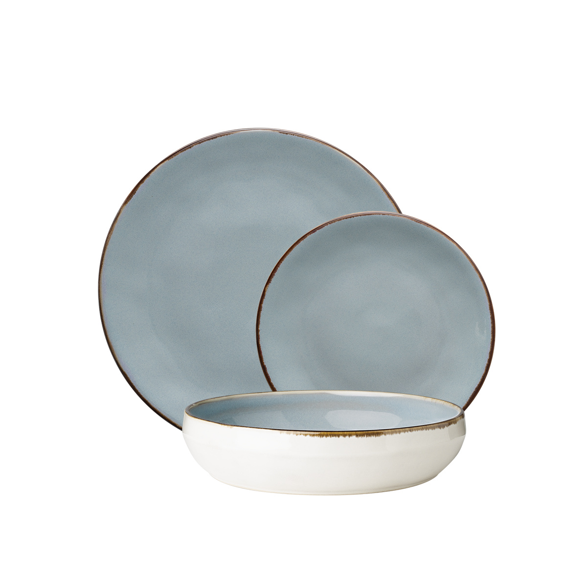 Set farfurii ceramice 18 piese - Gaya Elements Day North