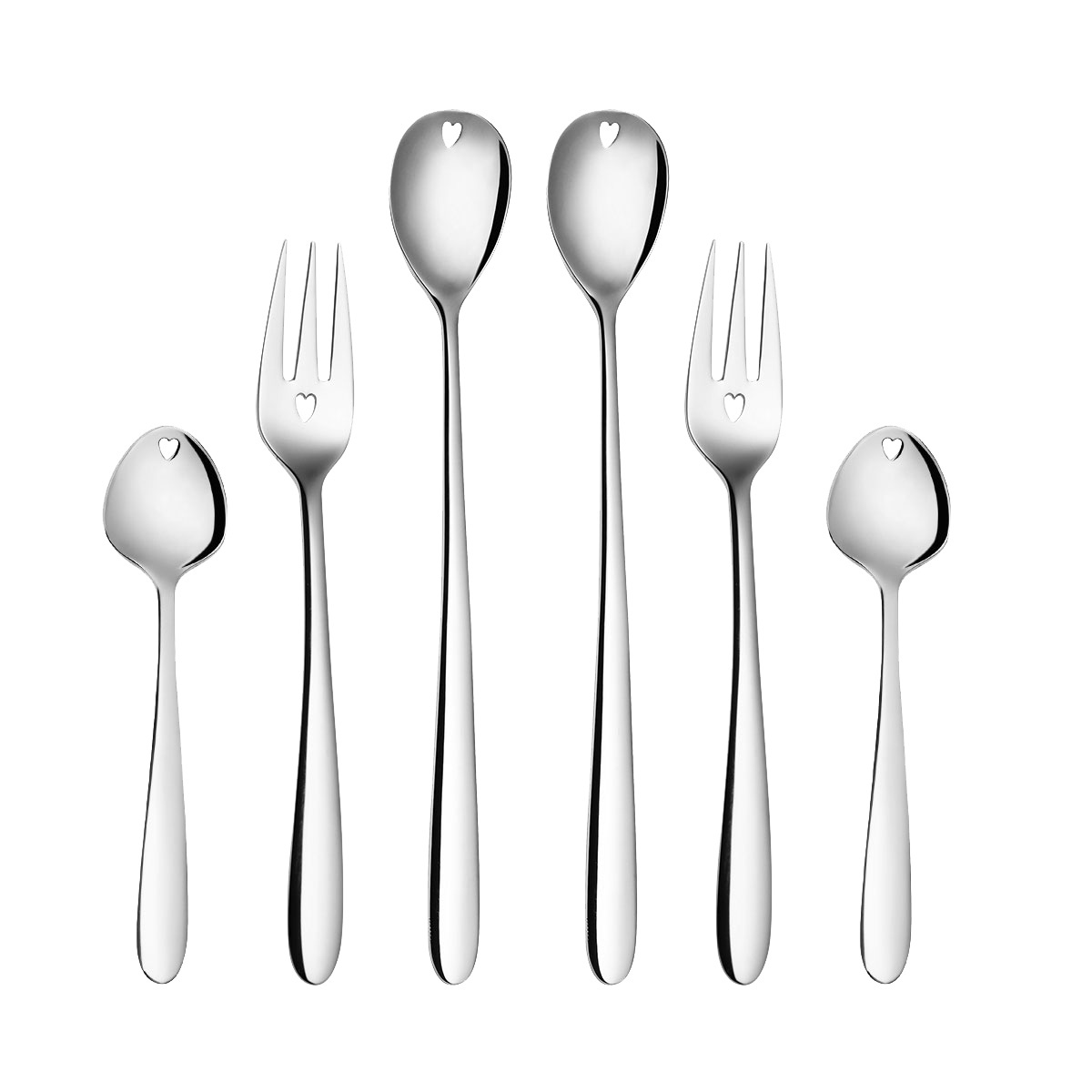 Set cadou cu inimioară 6 buc. - Love Cutlery