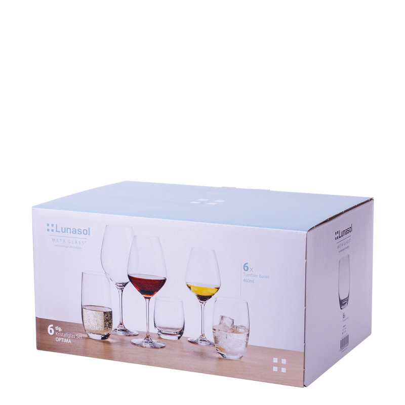 Pahare Tumbler 460 ml 6 buc - Optima Glas Lunasol