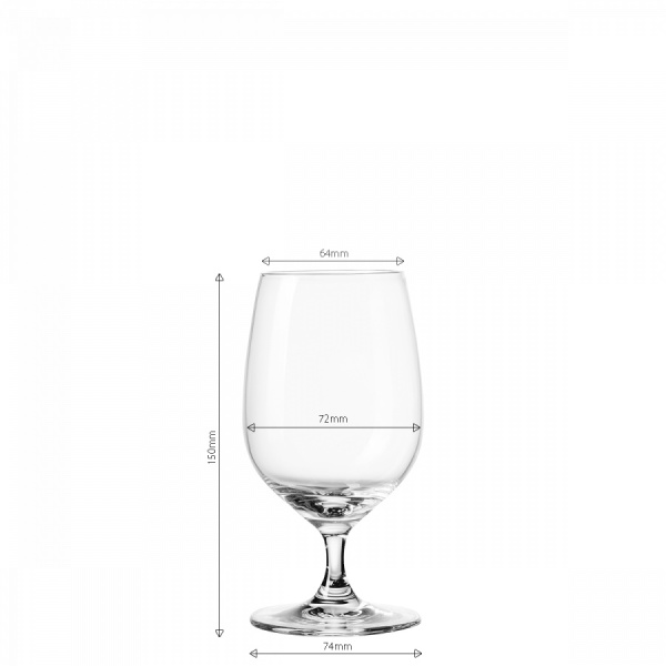 Pahare cu picior 310 ml set 4 buc. - Univers Glas Lunasol META Glass