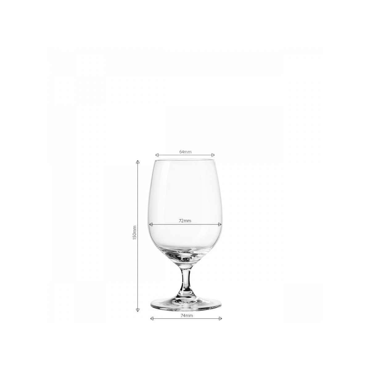 Pahare cu picior 310 ml set 4 buc. - Univers Glas Lunasol META Glass