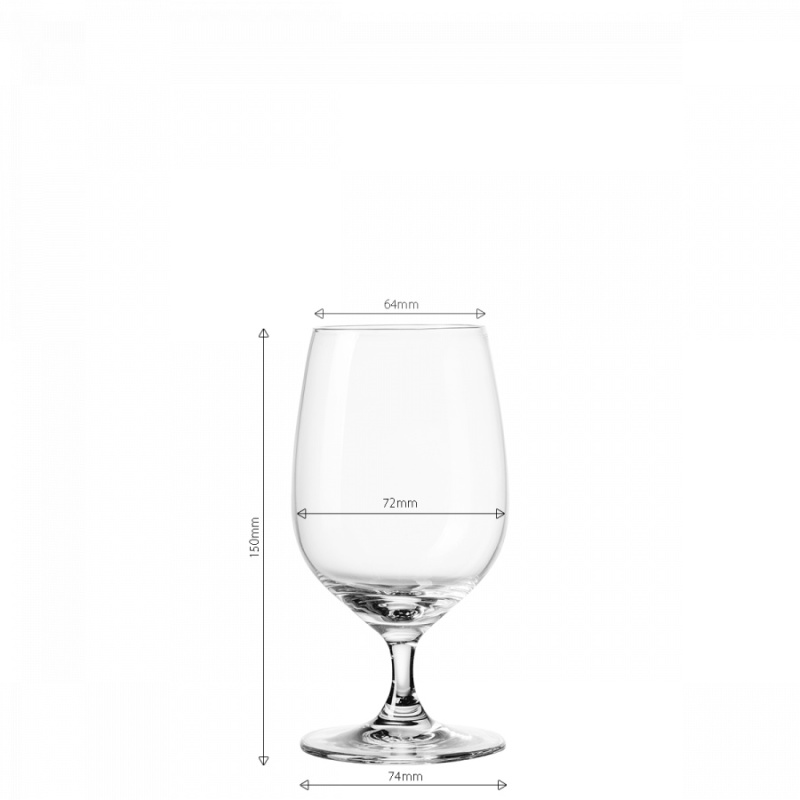 Pahare cu picior 310 ml set 4 buc. - Univers Glas Lunasol META Glass