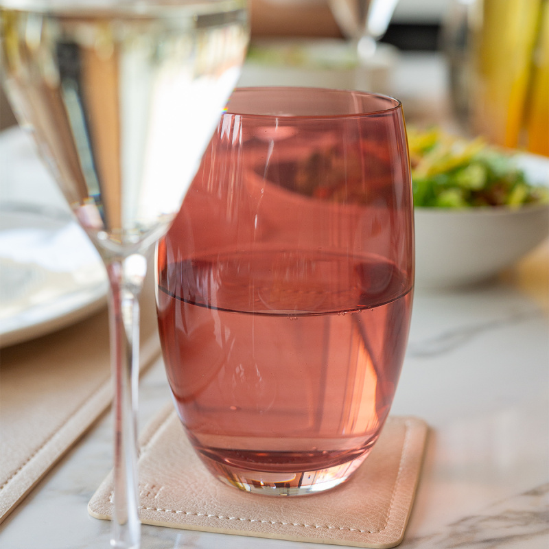 Pahare Tumbler roșii 460 ml 6 buc - Optima Glas Lunasol