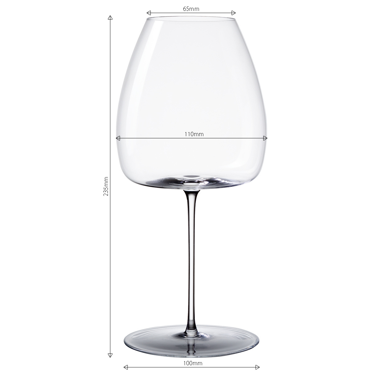 Pahare pentru vin roșu 765 ml set 2 buc – Green Wave Platinum Line Lunasol II