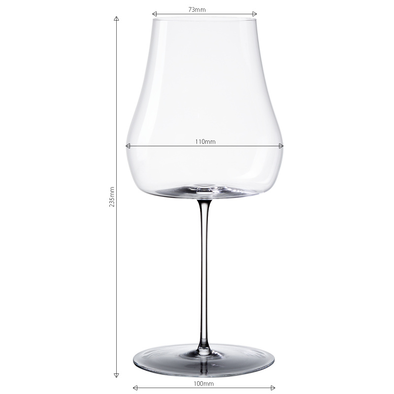 Pahare pentru vin roșu 530 ml set 2 buc – Green Wave Platinum Line Lunasol II