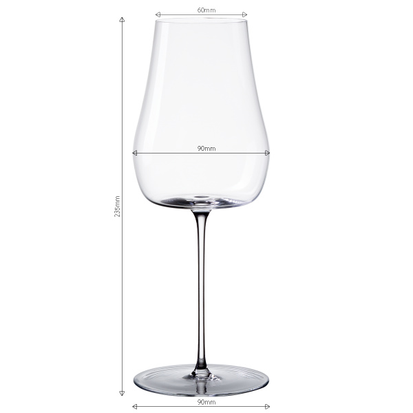 Pahare pentru vin alb 400 ml set 2 buc – Green Wave Platinum Line Lunasol II