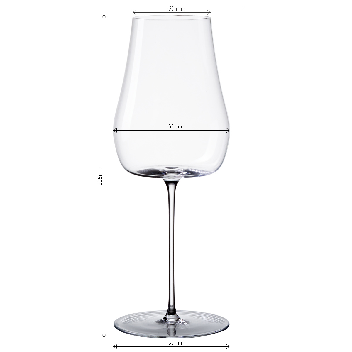 Pahare pentru vin alb 400 ml set 2 buc – Green Wave Platinum Line Lunasol II