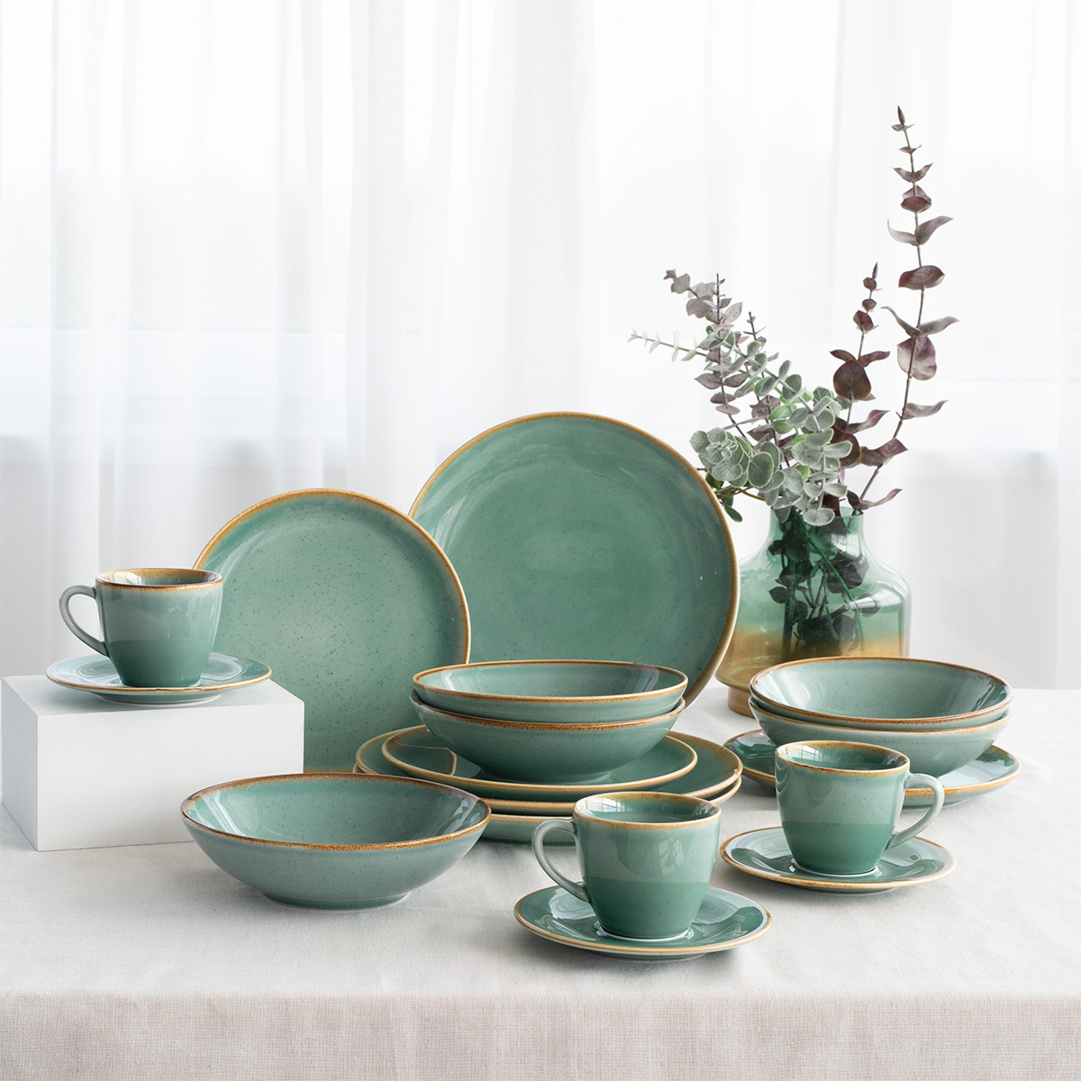 Set porțelan 30 piese – Sand turcoaz – Gaya