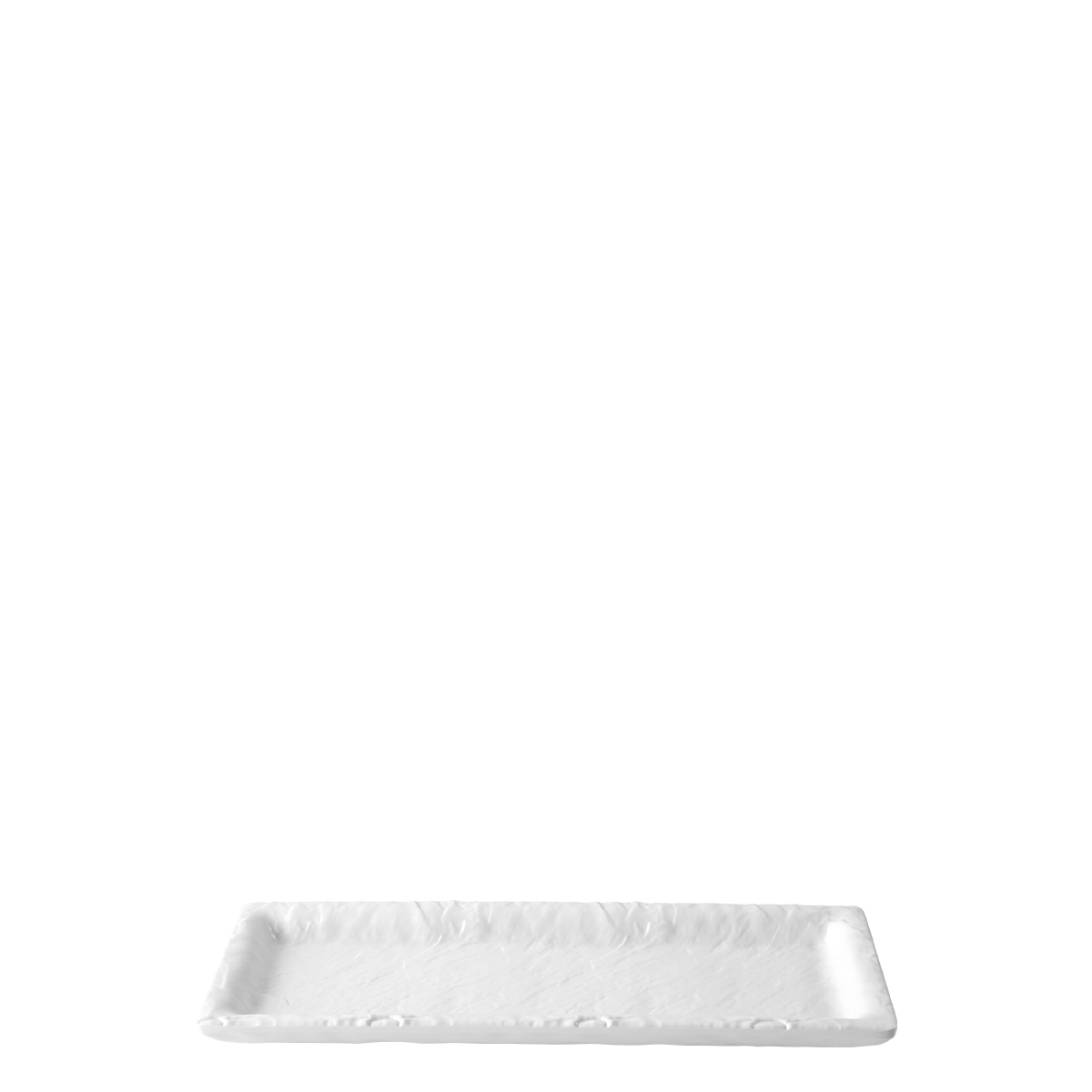 Tavă albă medie 24,4×9,8 cm | Elements Flow