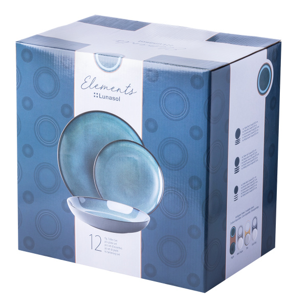 Set farfurii ceramice 12 buc. – Elements Night
