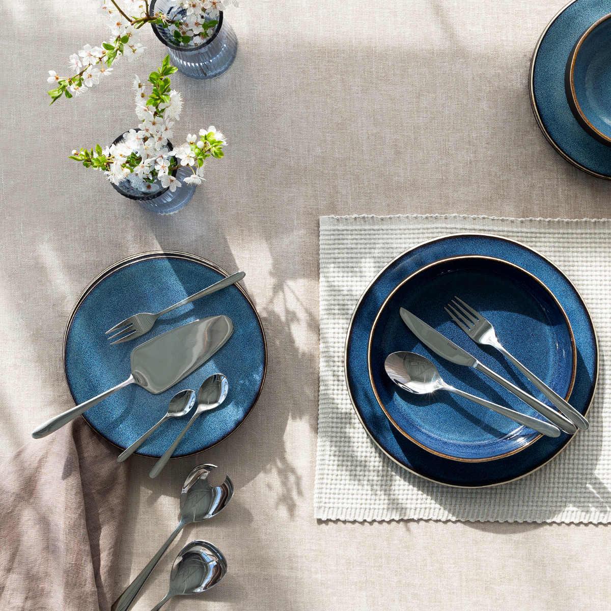 Set farfurii ceramice 18 piese – Gaya Elements Night Terra