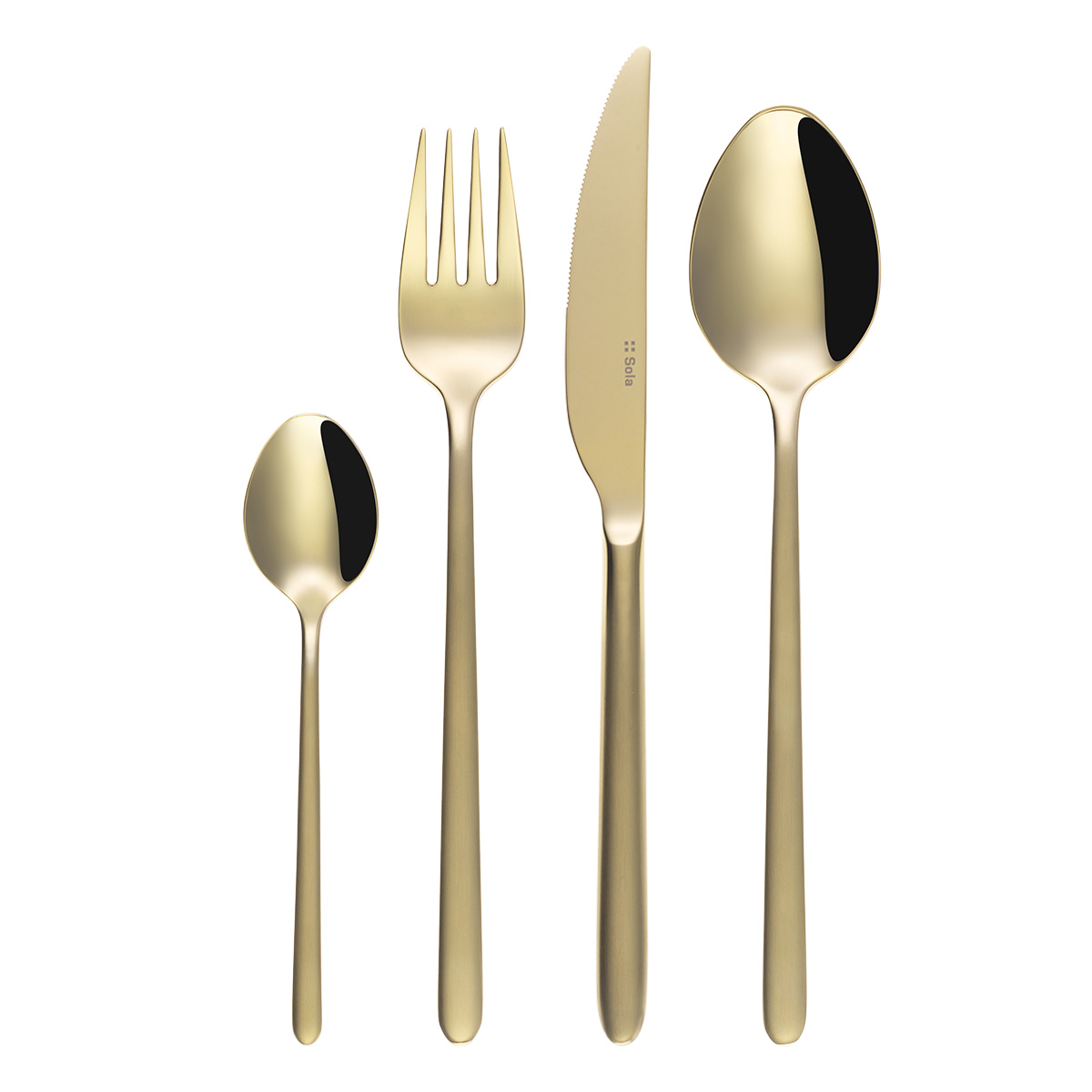 Set tacâmuri 20 piese Sao Paulo PVD champagne | Sola