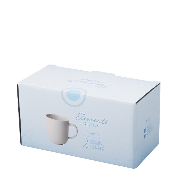 Ceașcă de cafea, 300 ml, set din 2 piese, Elements North