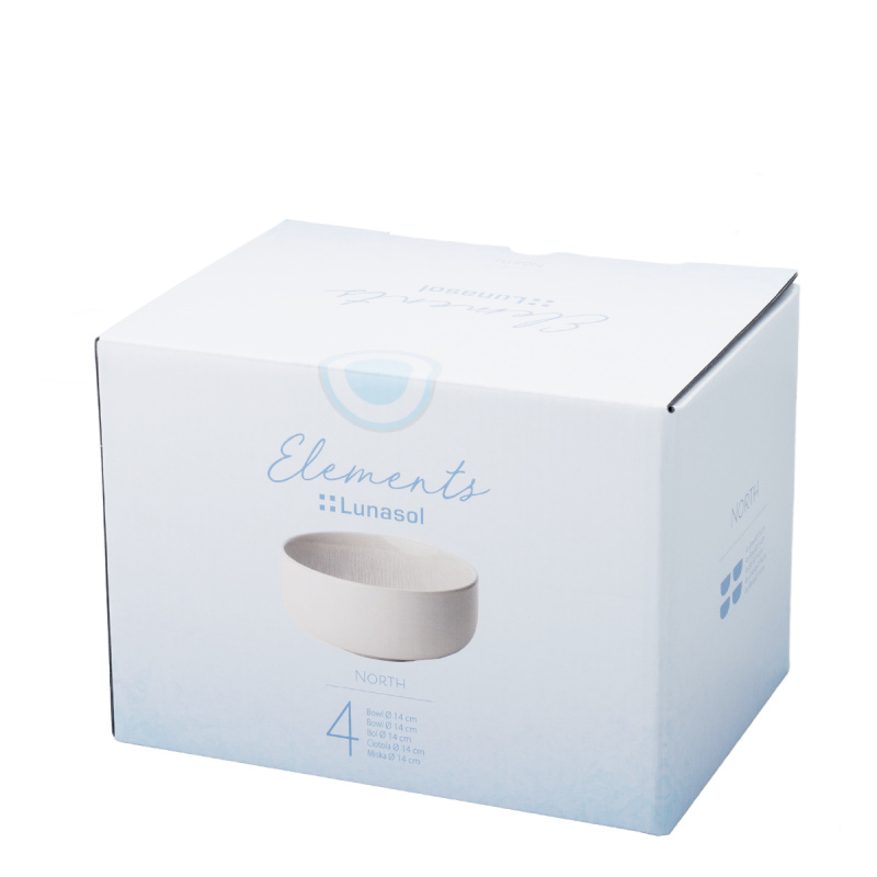 Bol, rotund, 14 cm, set de 4 piese, Elements North