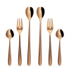 Set cadou cu inimă 6 buc. rose gold — Love Cutlery