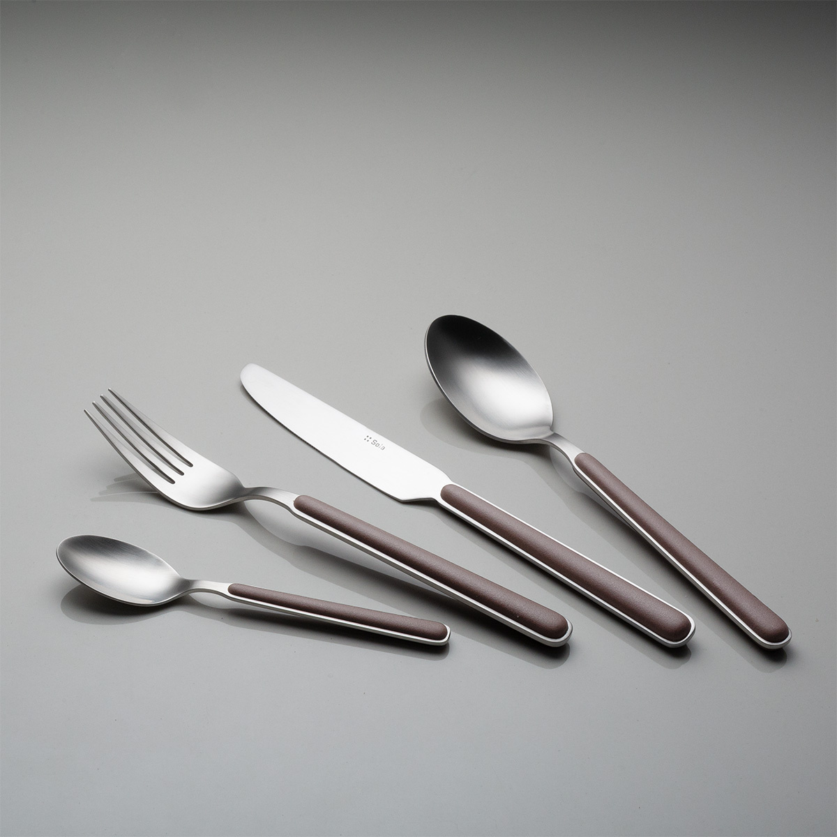 Set tacâmuri 16 piese - Gallery taupe mat