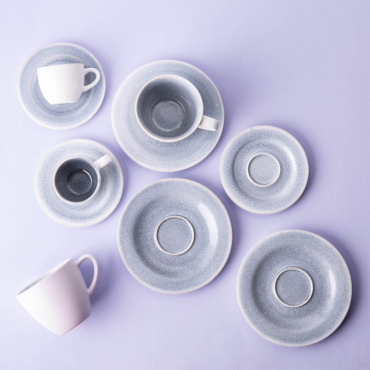 Farfurioară pentru cafea mokka 12 cm - Gaya Atelier Glacial Ice