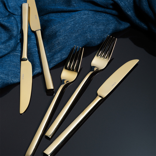 Set tacâmuri 16 buc. – Living PVD Champagne lucios