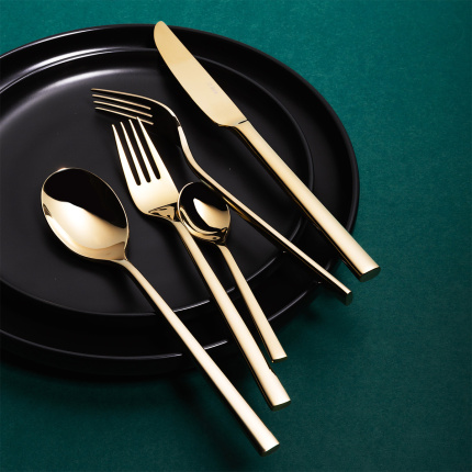 Set tacâmuri 16 buc. – Living PVD Champagne lucios