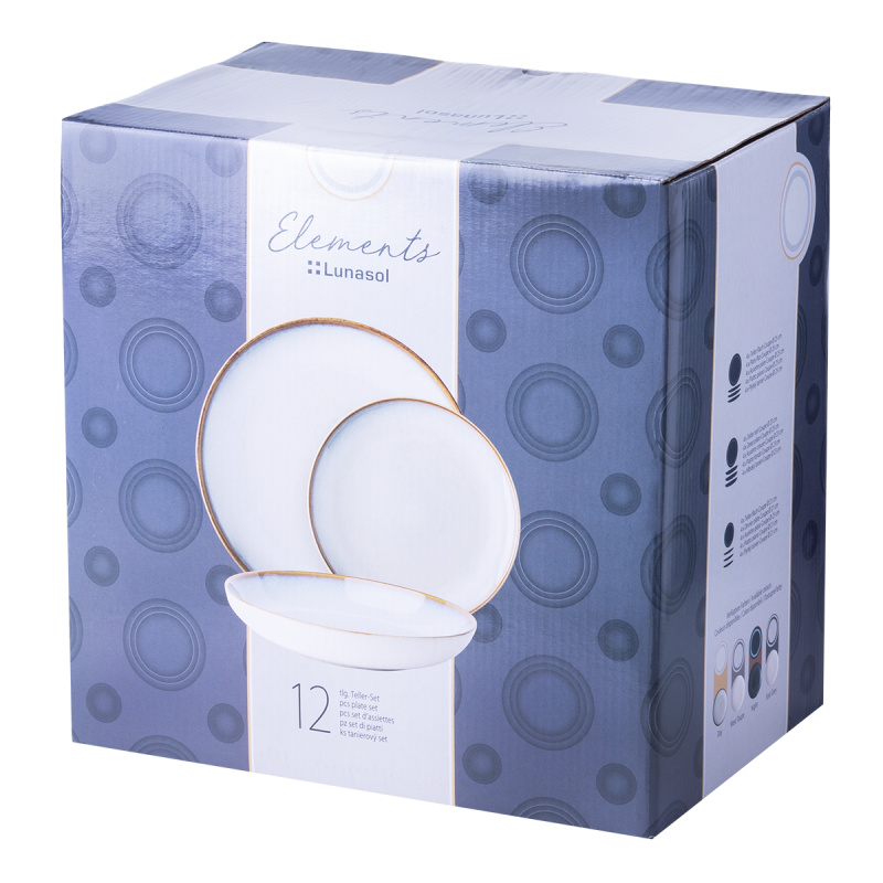 Set farfurii ceramice 12 buc. – Elements Day