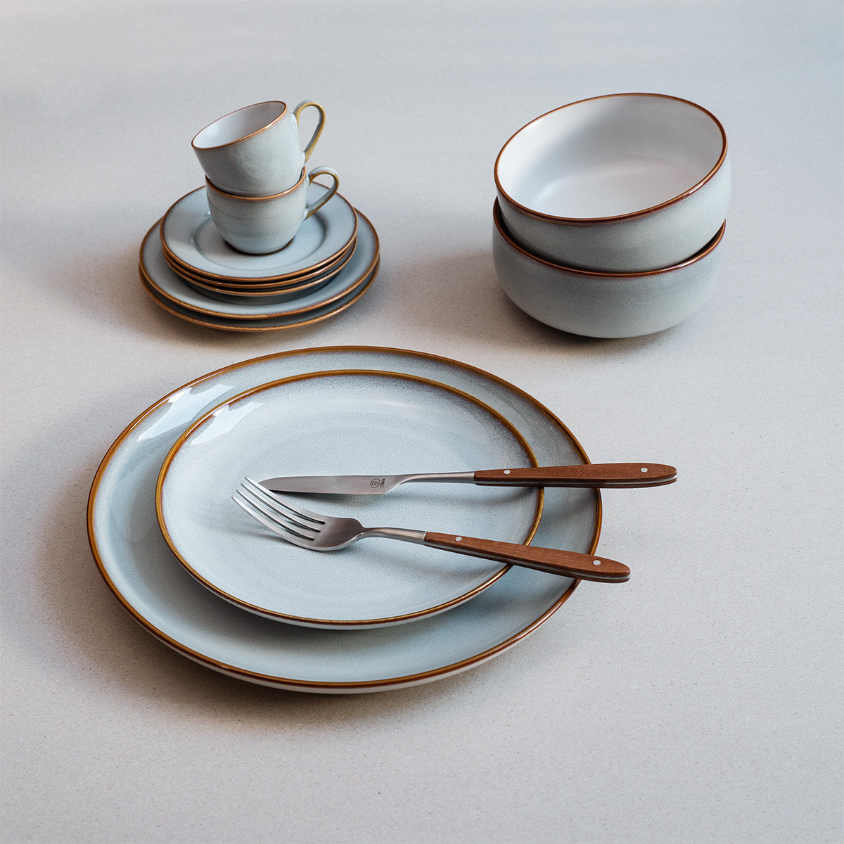 Set farfurii ceramice 12 buc. – Elements Day