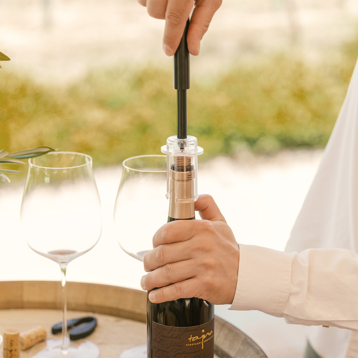 Deschizător de vin cu presiune | Lunasol