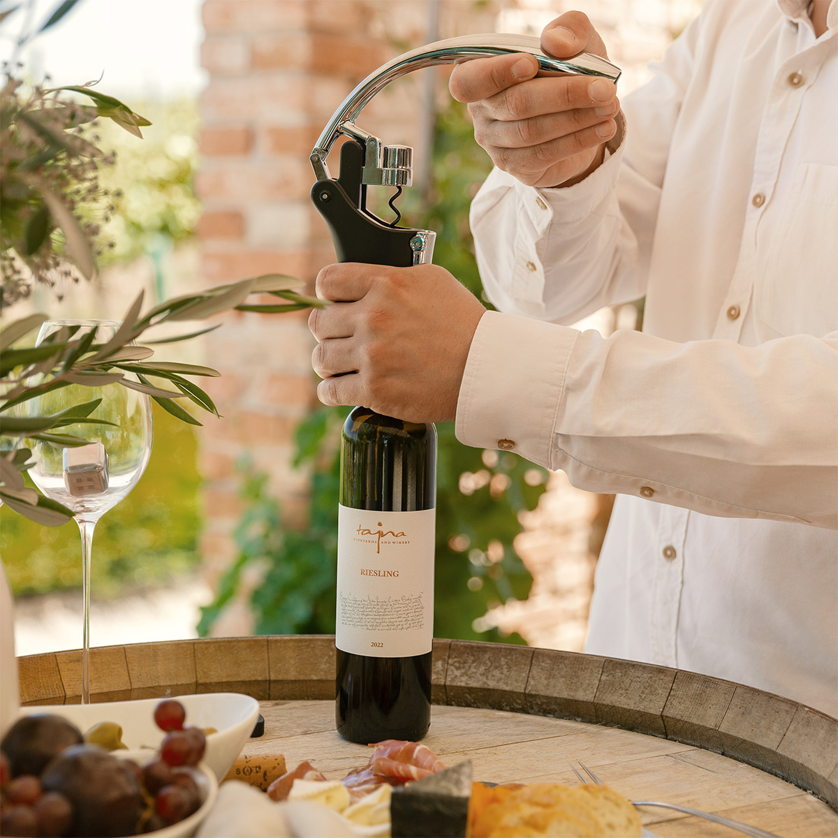 Deschizător de vin vertical cu pârghie | Lunasol