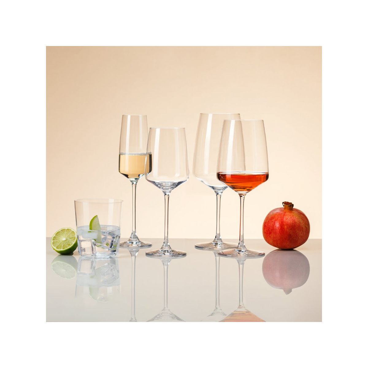 Pahare de vin 810 ml set 4 buc - 21st Glas Lunasol META Glass