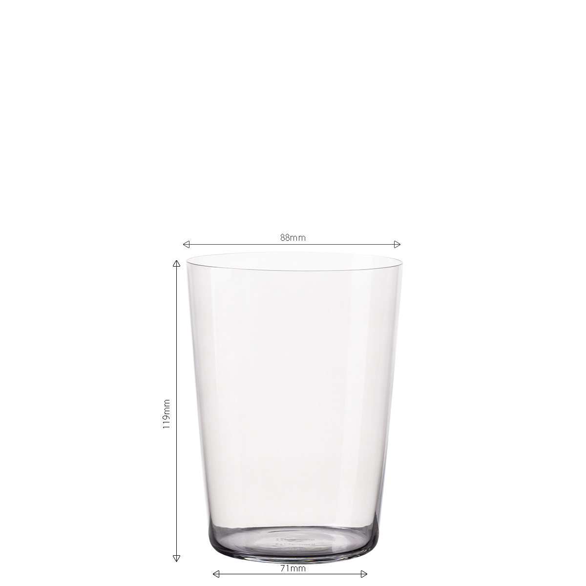 Pahare Tumbler gri 515 ml set 6 buc – 21st Century Glas Lunasol META Glass