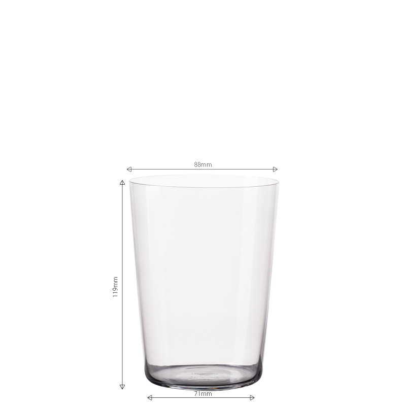 Pahare Tumbler gri 515 ml set 6 buc – 21st Century Glas Lunasol META Glass