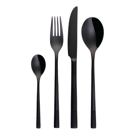 Set tacâmuri 24 buc. - Luxus negru