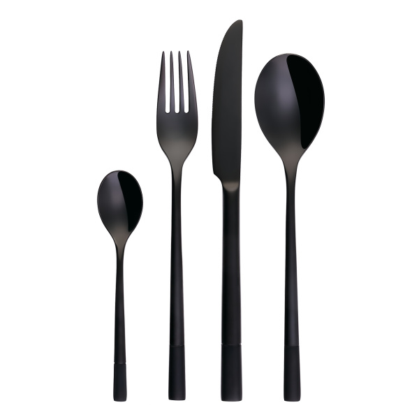 Set tacâmuri 24 buc. - Luxus negru