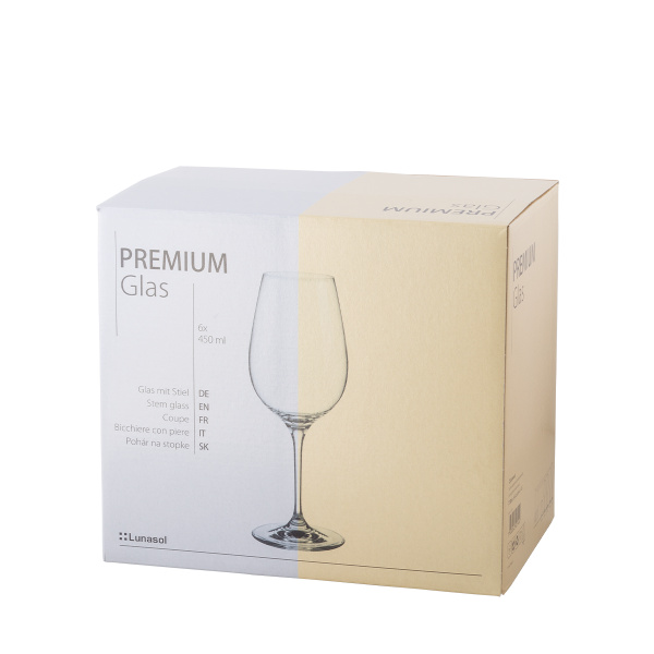 Pahare Chianti Zinfandel 450 ml set 6 buc - Premium Glas Crystal
