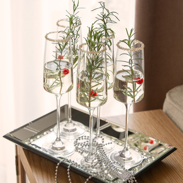 Pahare de șampanie 250 ml set 4 buc - 21st Glas Lunasol META Glass