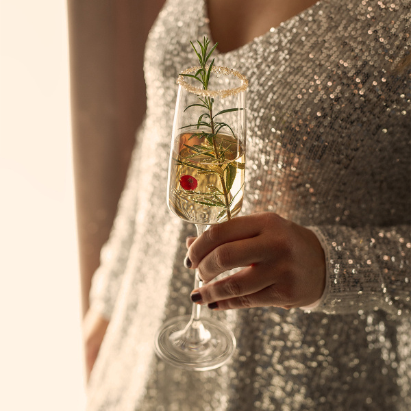 Pahare de șampanie 250 ml set 4 buc - 21st Glas Lunasol META Glass
