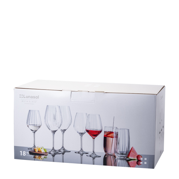 Set de pahare pentru casă 18 buc. – Optima Line Glas Lunasol