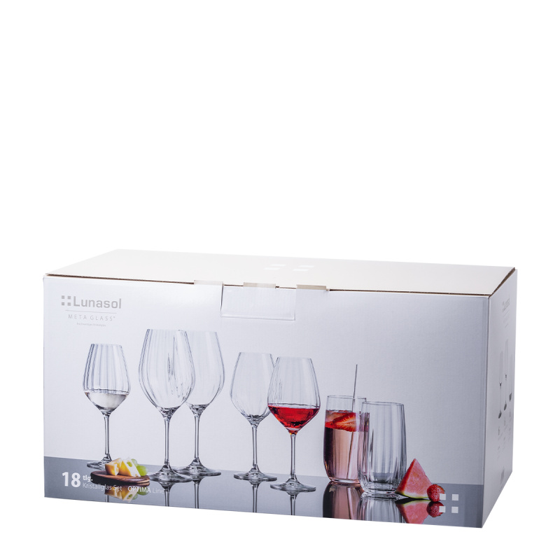 Set de pahare pentru casă 18 buc. – Optima Line Glas Lunasol