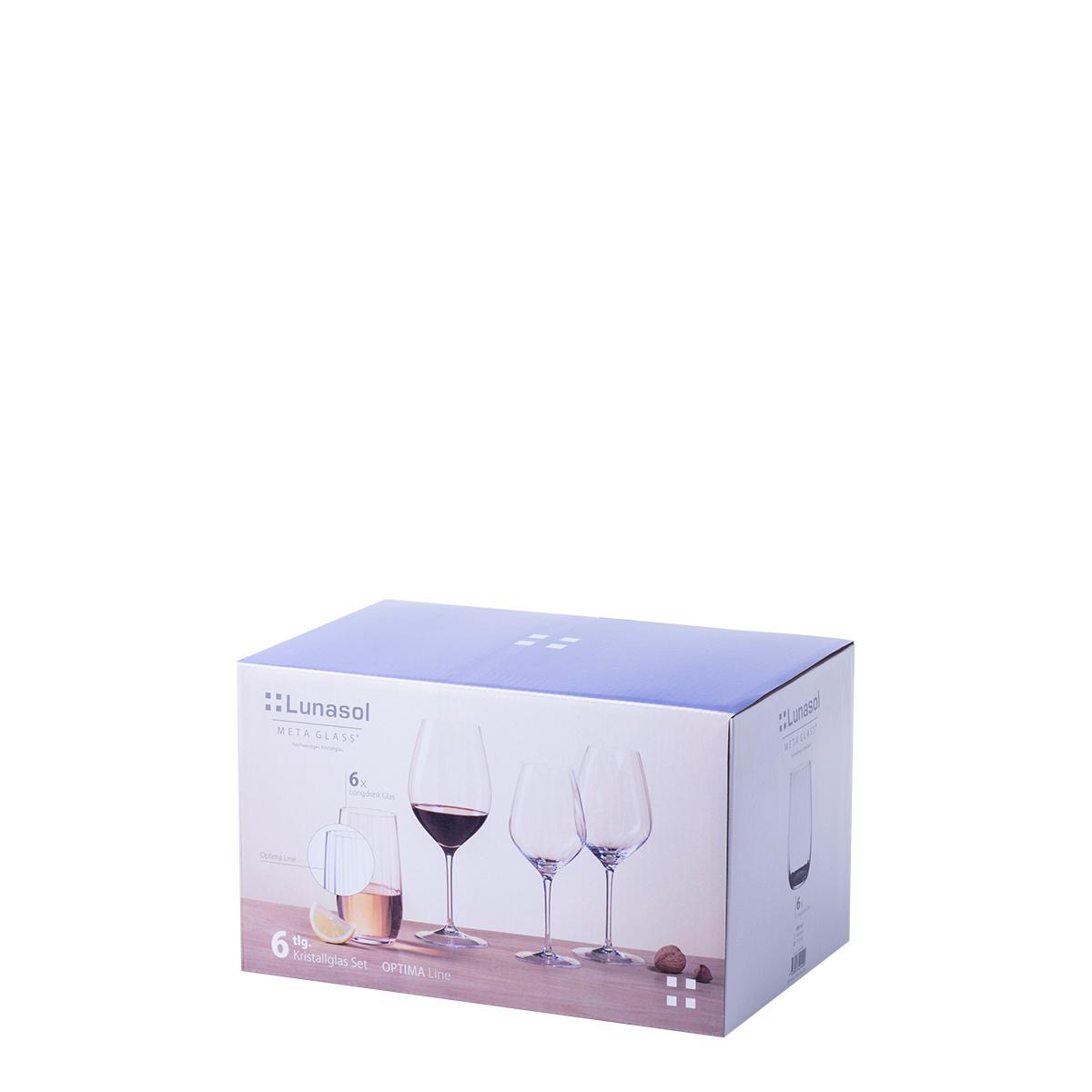 Pahare Tumbler 490 ml set 6 buc - Optime Line Glas Lunasol