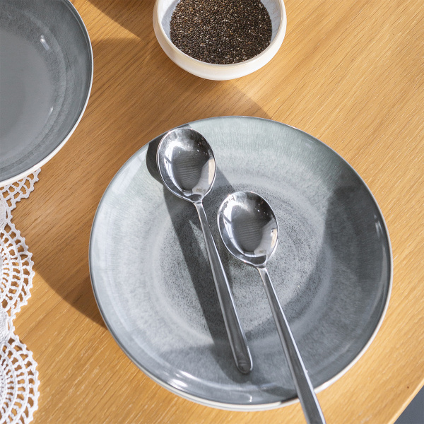 Set farfurii ceramice 12 buc - Elements Vulcano