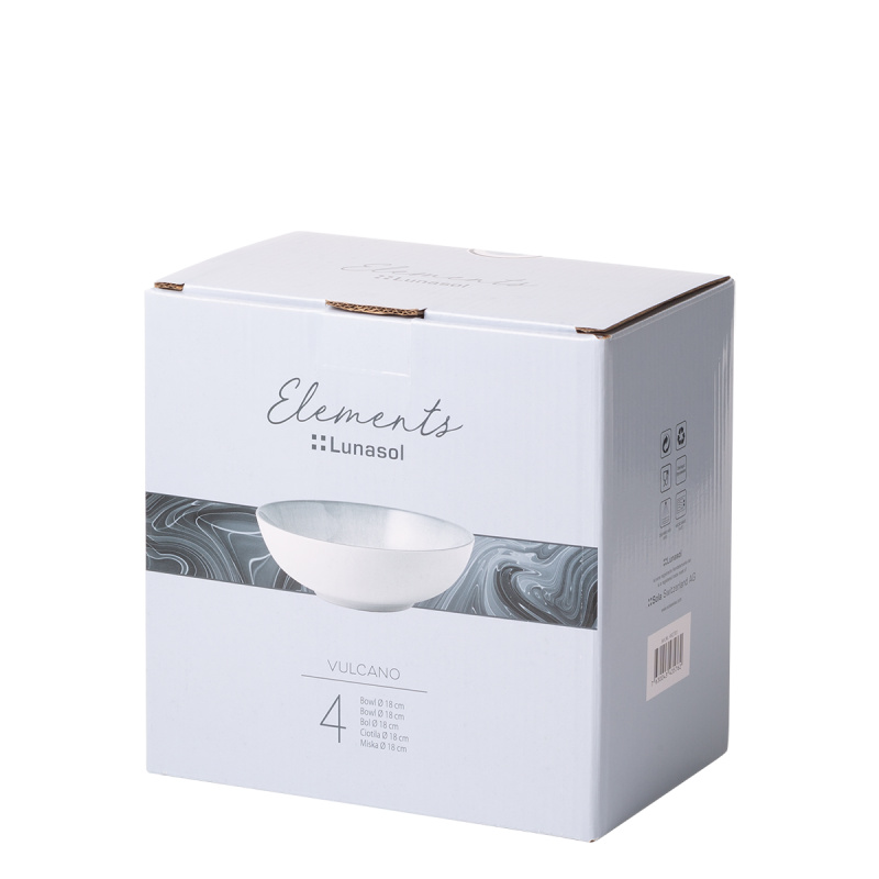 Bol 18 cm set 4 buc. - Elements Vulcano