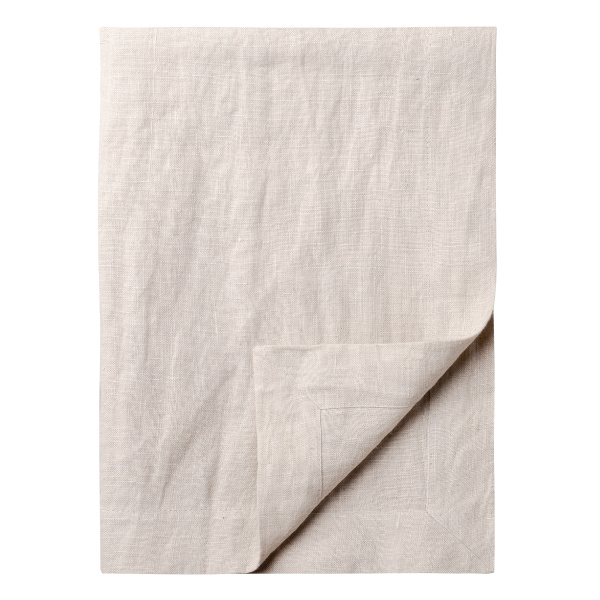 Napron de masă din in, culoarea cretei 50 x 140 cm - Gaya Ambiente