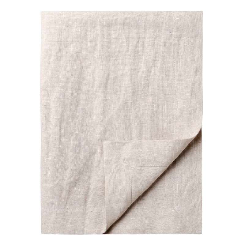 Napron de masă din in, culoarea cretei 50 x 140 cm - Gaya Ambiente