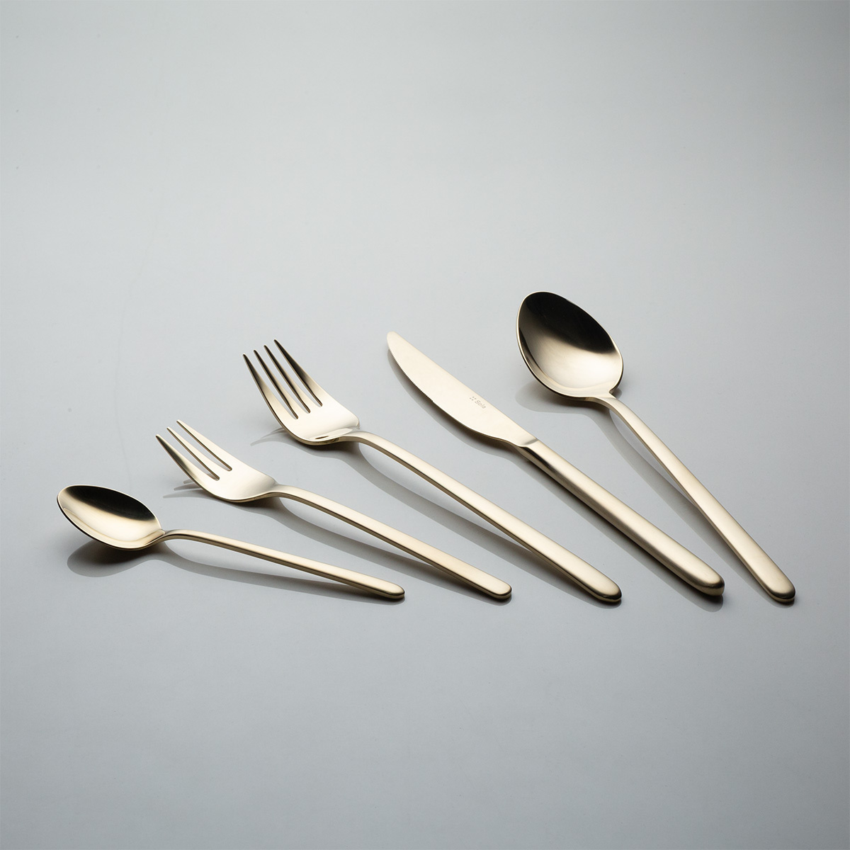Set tacâmuri 20 piese Sao Paulo PVD champagne | Sola