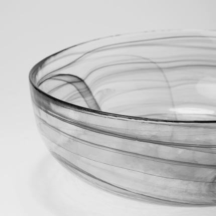 Bol negru 21 cm - Elements Glass