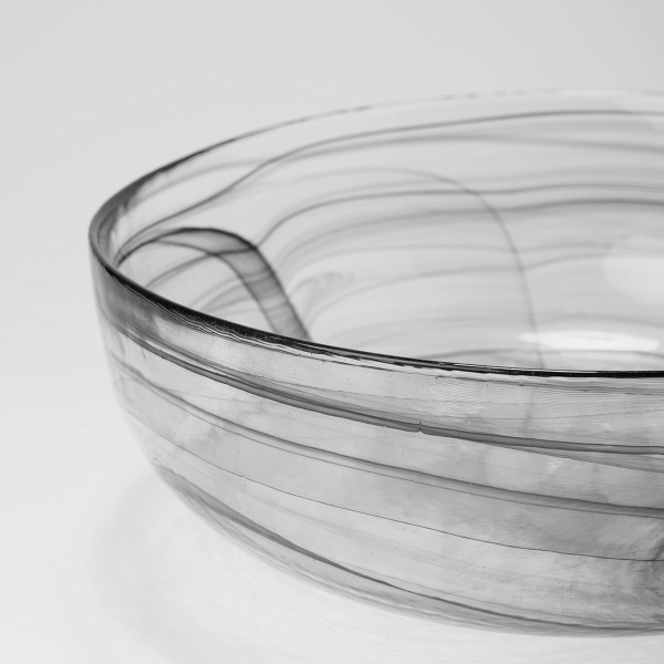 Bol negru 21 cm - Elements Glass