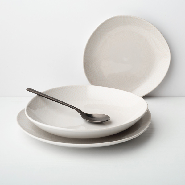 Set farfurii ceramice 12 buc - Elements North Organic Structure